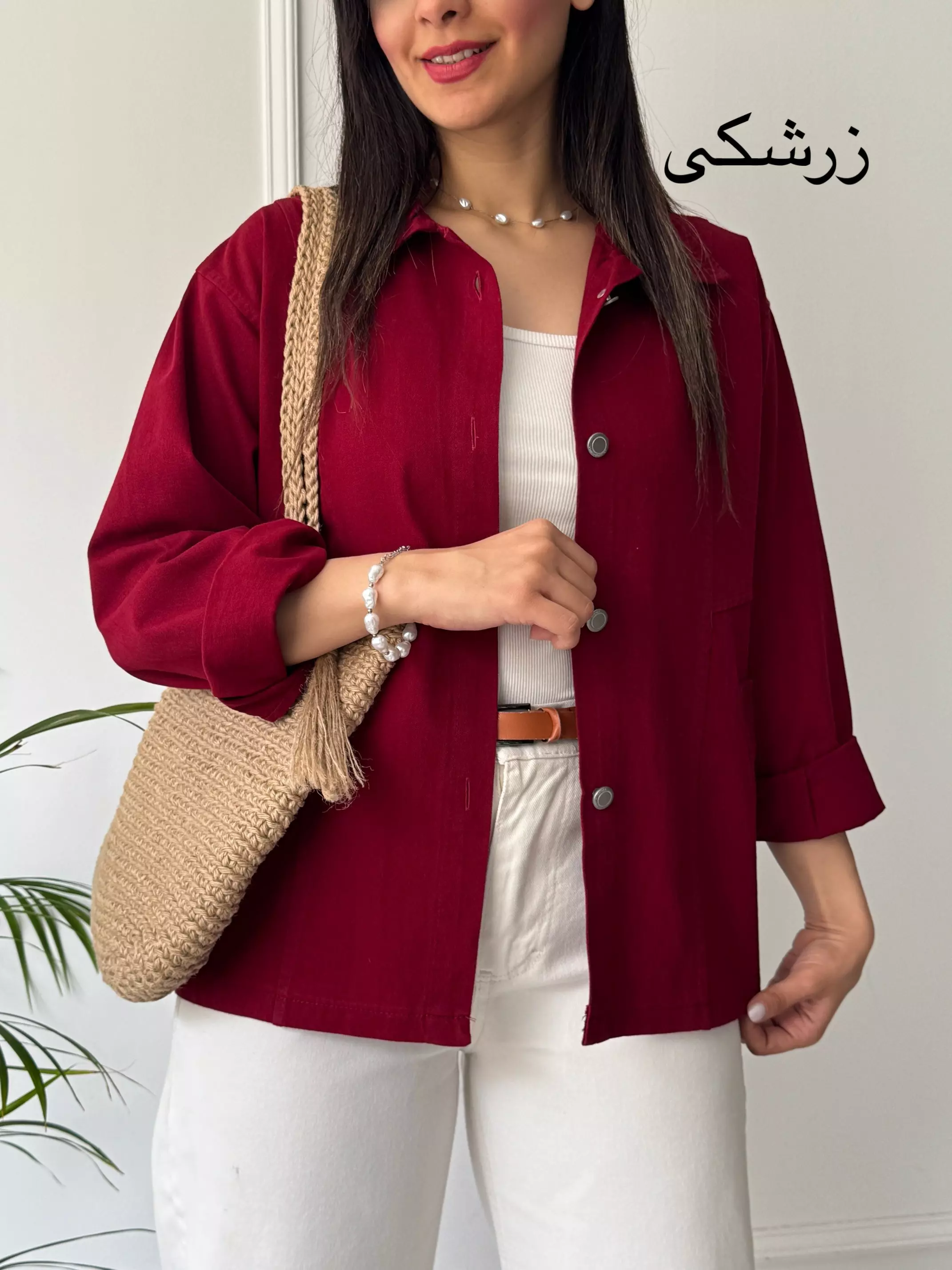 مانتو کتان کاغذی آلما